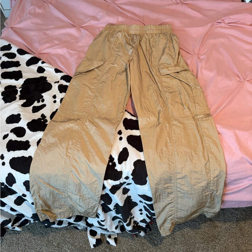 Kids Tan Cargo Pants